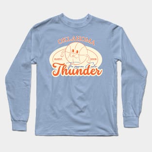 vintage okc thunder basketball Long Sleeve T-Shirt